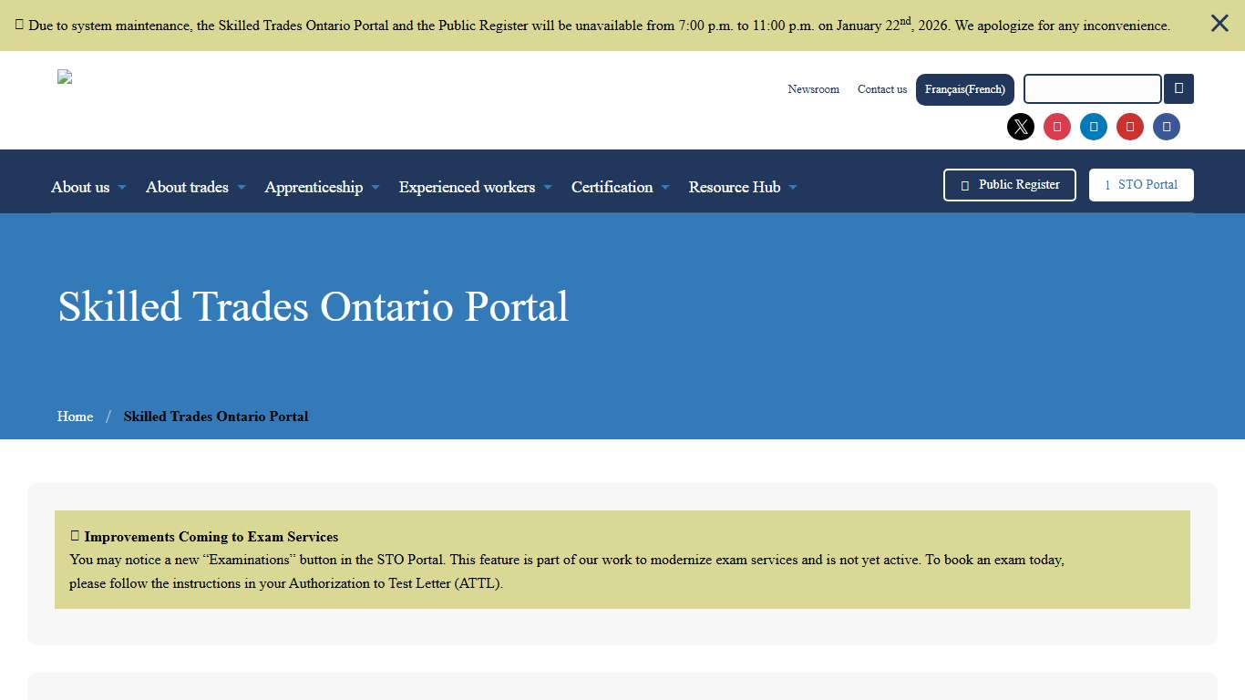 Skilled Trades Ontario Portal - Skilled Trades Ontario